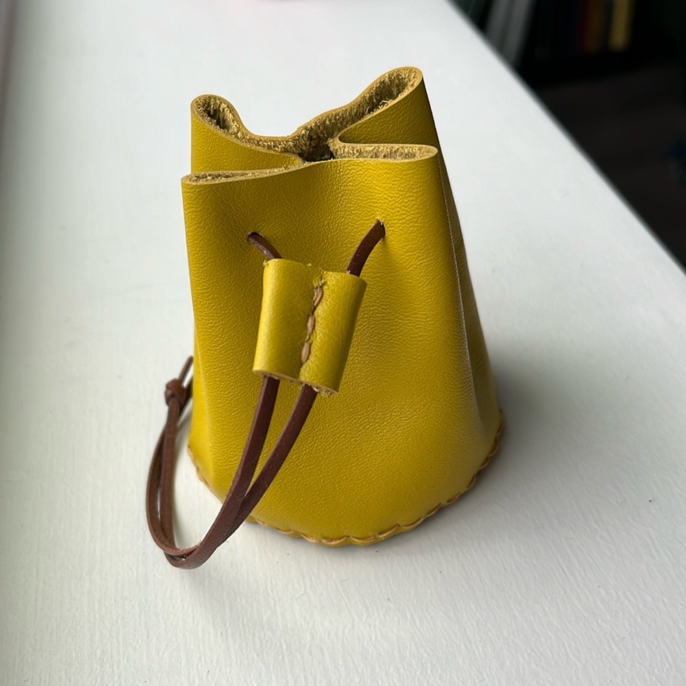 Yellow Leather Mini Bags